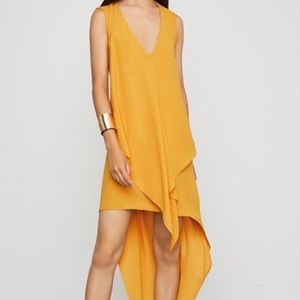 BCBGMaxAzria cascade ruffle dress